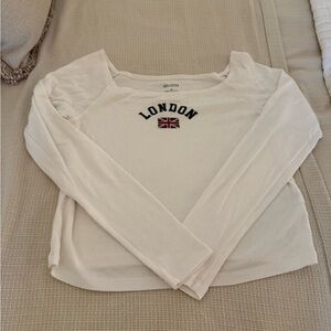 Hollister White London Graphic Tee